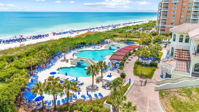 8148 Living Tide Dr, Myrtle Beach, SC 29572 - bird's eye view of a pool area and a nearby body of water