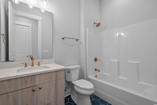 8148 Living Tide Dr, Myrtle Beach, SC 29572 - full bath featuring vanity, tile patterned floors, and shower / washtub combination