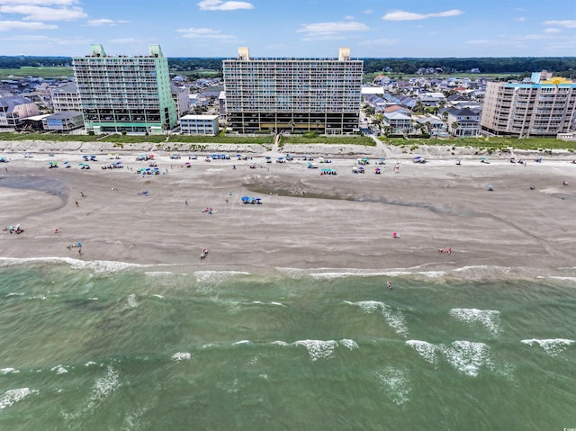 5404 N Ocean Blvd Unit 11-D, North Myrtle Beach, SC 29582 - bird's eye view of waterfront with a beach