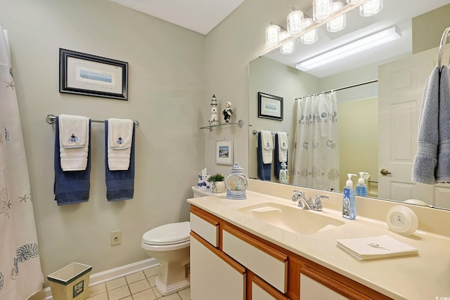 112 Birchwood Ln, Conway, SC 29526 - bathroom with tile patterned flooring, vanity, and curtained shower