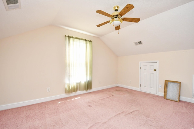 501 Painted Duck Ct, Myrtle Beach, SC 29588 - bonus room with lofted ceiling, carpet, and a ceiling fan