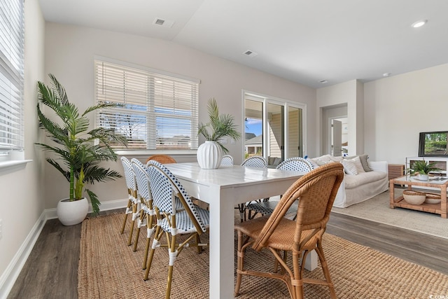 197 Bantry Ln, Conway, SC 29526 - dining space featuring wood finished floors and recessed lighting