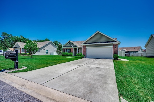 365 Lenox Dr, Conway, SC 29526 - ranch-style house featuring a garage, driveway, and brick siding