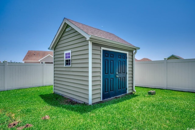365 Lenox Dr, Conway, SC 29526 - view of shed featuring a fenced backyard
