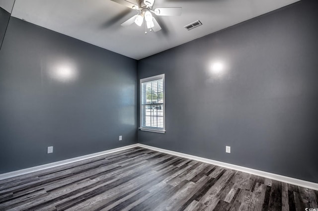 365 Lenox Dr, Conway, SC 29526 - unfurnished room with dark wood-type flooring and ceiling fan