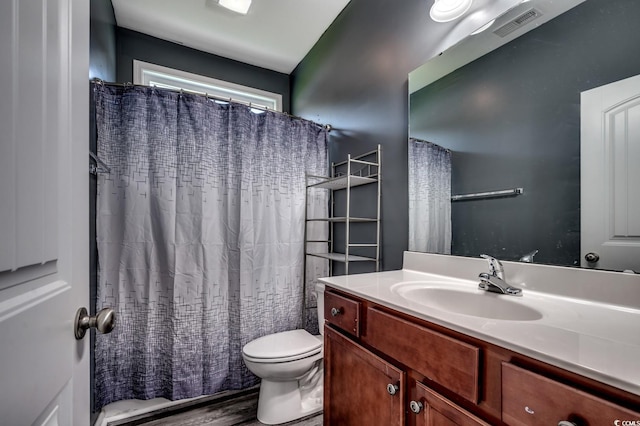 365 Lenox Dr, Conway, SC 29526 - full bathroom featuring vanity, wood finished floors, and a shower with curtain
