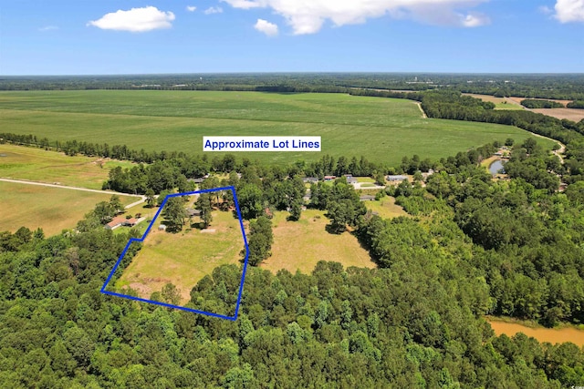1206 French Rd, Mullins, SC 29574 - overview of rural landscape with property parcel outlined