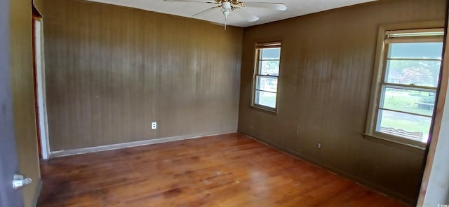 1206 French Rd, Mullins, SC 29574 - empty room featuring wood finished floors and ceiling fan