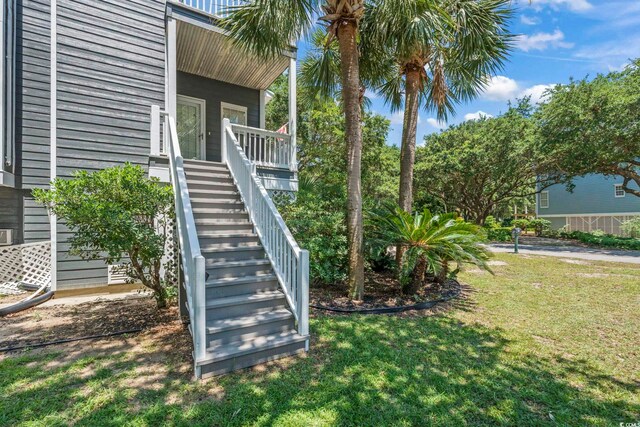 709 Triple Oak Ln, Garden City Beach, SC 29576 - exterior space featuring stairway