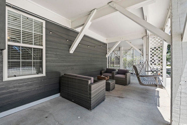 709 Triple Oak Ln, Garden City Beach, SC 29576 - view of patio / terrace featuring an outdoor hangout area