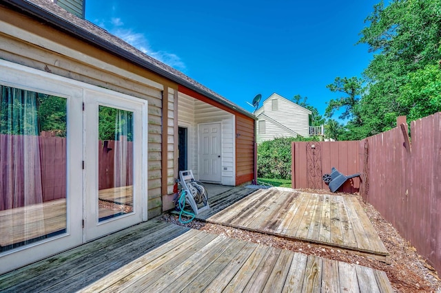 808 Myrtle Ct Unit 808, North Myrtle Beach, SC 29582 - wooden deck with french doors