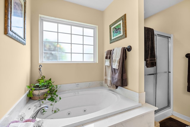 509 June Bug Ct, Myrtle Beach, SC 29588 - full bath featuring plenty of natural light, a shower stall, and a whirlpool tub