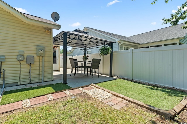 1007 Autumn Dr, Murrells Inlet, SC 29576 - fenced backyard with a patio and a gazebo