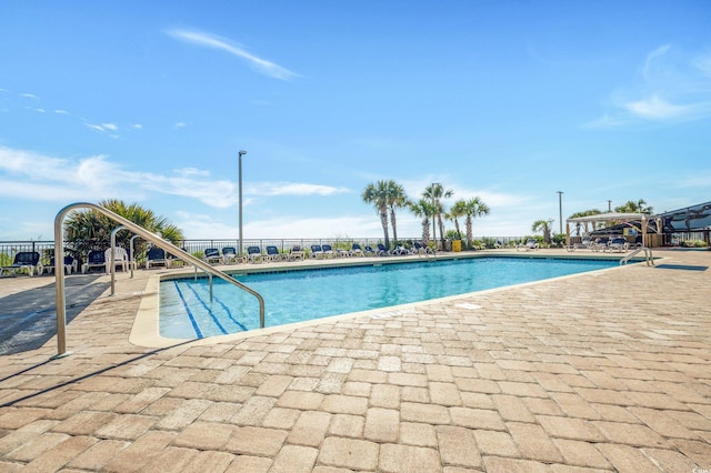 1501 S Ocean Blvd Unit 639, Myrtle Beach, SC 29577 - community pool featuring a patio