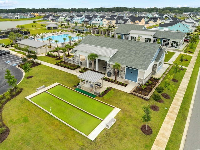 5087 Sundrop Ln, Little River, SC 29566 - aerial view of residential area with a pool area