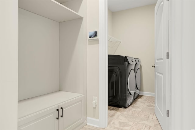 5087 Sundrop Ln, Little River, SC 29566 - washroom featuring washing machine and dryer and baseboards