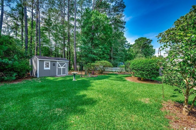 220 Gateway Dr, Little River, SC 29566 - view of yard with a storage shed