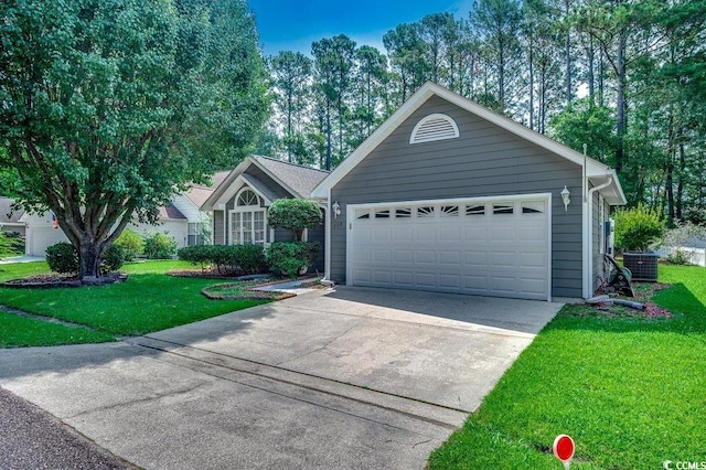 220 Gateway Dr, Little River, SC 29566 - ranch-style home with a garage and a front lawn