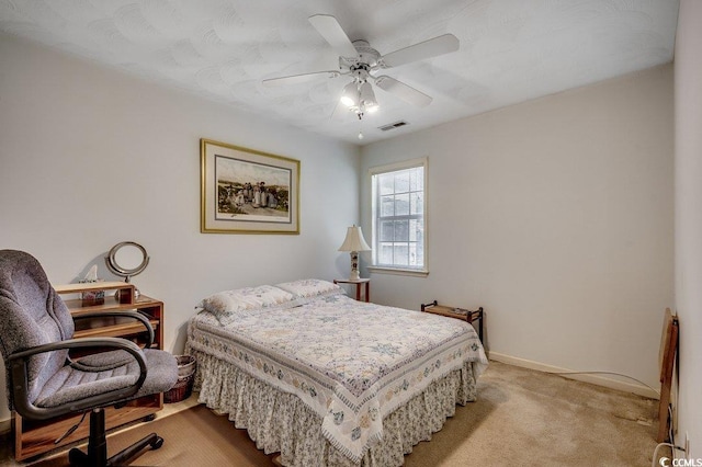 220 Gateway Dr, Little River, SC 29566 - bedroom featuring carpet flooring, a desk, and a ceiling fan