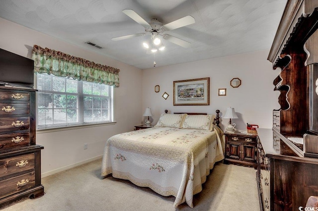 220 Gateway Dr, Little River, SC 29566 - bedroom with light carpet and ceiling fan