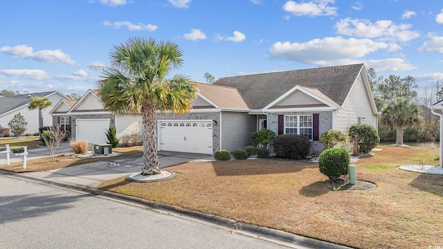 755 Wintercreeper Dr, Longs, SC 29568 - view of front of house with an attached garage, driveway, and a front yard