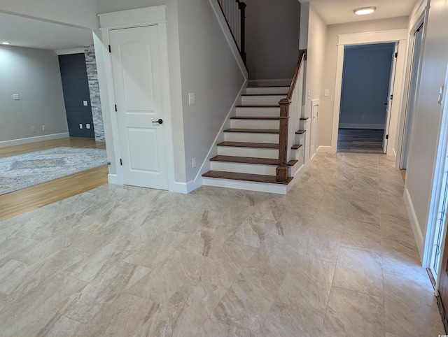 4719 National Dr, Myrtle Beach, SC 29579 - stairs with baseboards
