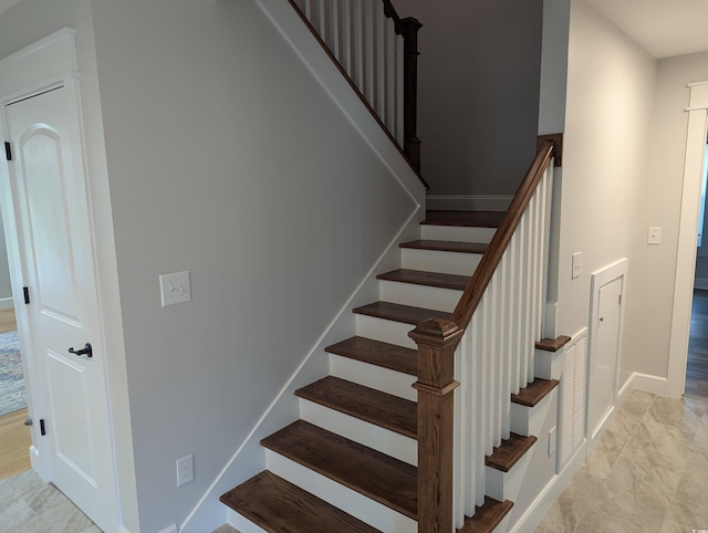 4719 National Dr, Myrtle Beach, SC 29579 - stairs featuring baseboards