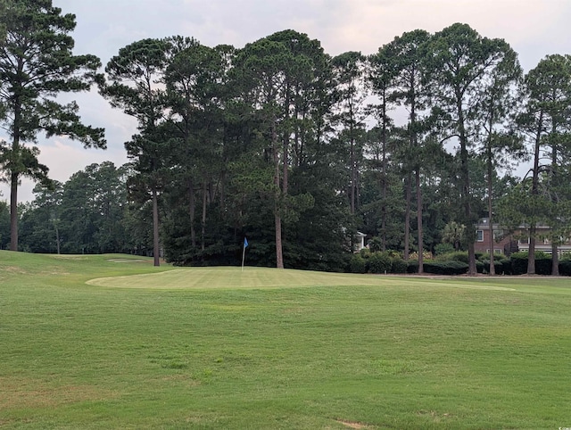 4719 National Dr, Myrtle Beach, SC 29579 - view of property's community featuring a lawn, golf course view, and view of wooded area
