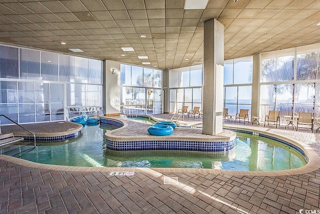 2504 N Ocean Blvd Unit 1730, Myrtle Beach, SC 29577 - indoor pool with an indoor hot tub