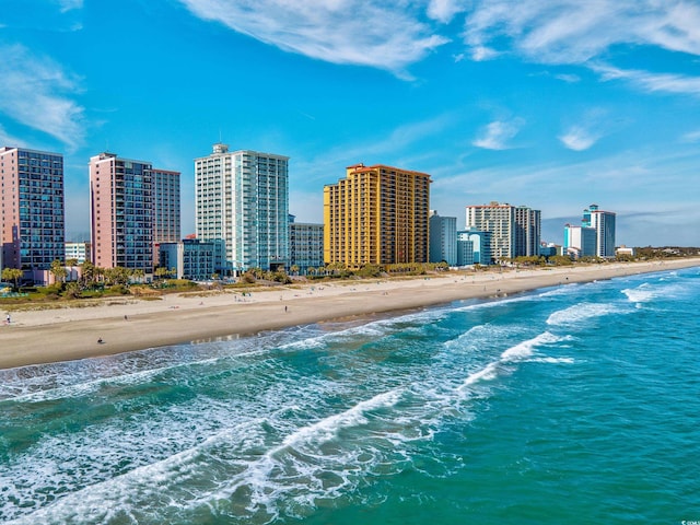 2504 N Ocean Blvd Unit 1730, Myrtle Beach, SC 29577 - aerial view of expansive beach and skyline