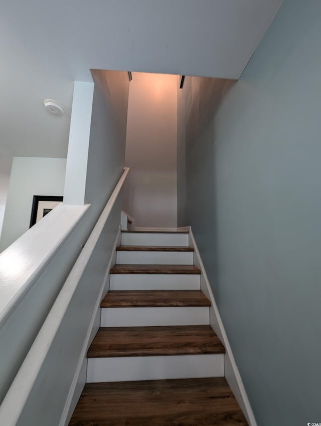 236 Haley Brooke Dr, Conway, SC 29526 - stairs featuring wood finished floors