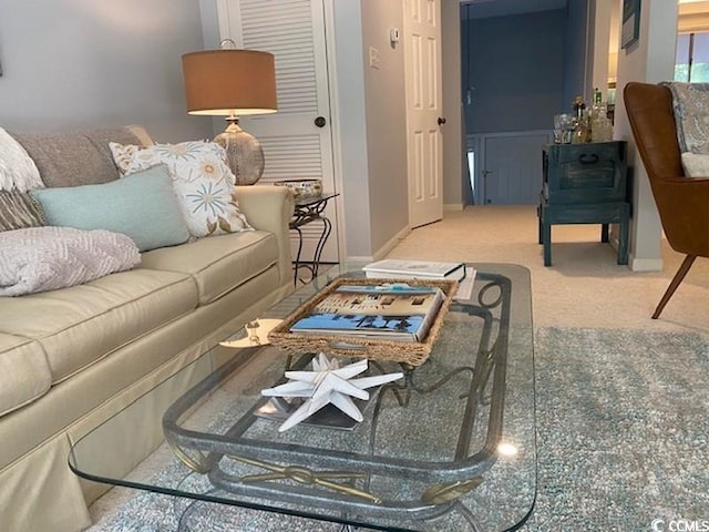 18 Canvas Back Cv Unit 122, Georgetown, SC 29440 - living room featuring carpet floors and baseboards