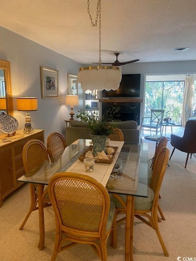18 Canvas Back Cv Unit 122, Georgetown, SC 29440 - dining room featuring light carpet and a textured ceiling