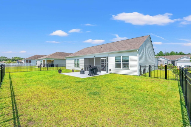 1108 Donald St, Conway, SC 29527 - back of property with a patio area and a fenced backyard