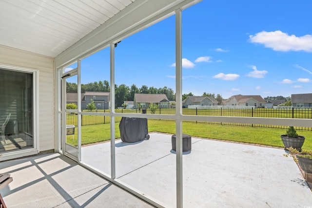 1108 Donald St, Conway, SC 29527 - unfurnished sunroom with a residential view