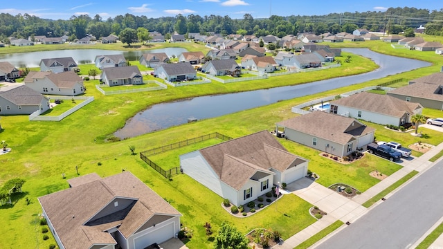 1108 Donald St, Conway, SC 29527 - aerial view of residential area with a large body of water