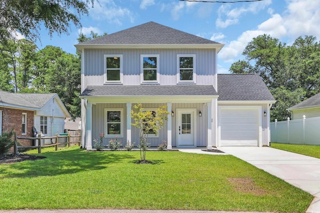 4329 Landing Rd, Little River, SC 29566 - view of front of property with concrete driveway, a shingled roof, a garage, and board and batten siding