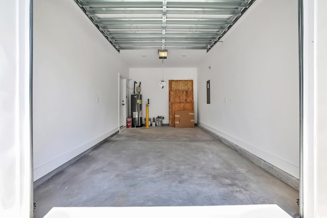 4329 Landing Rd, Little River, SC 29566 - garage featuring a garage door opener, water heater, and electric panel