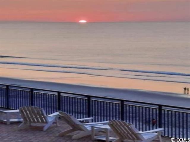 6900 N Ocean Blvd Unit 834, Myrtle Beach, SC 29572 - patio / terrace featuring view of water and beach