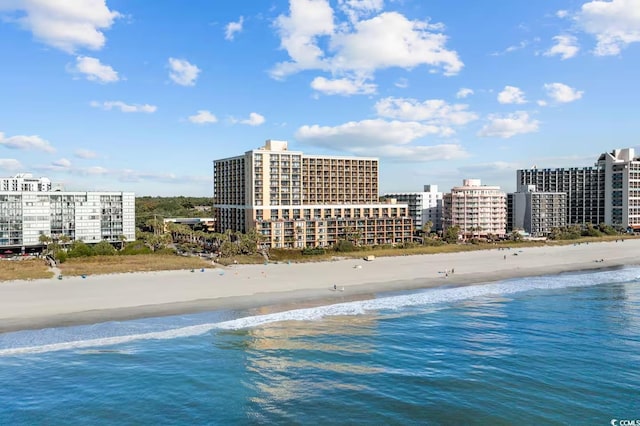 6900 N Ocean Blvd Unit 834, Myrtle Beach, SC 29572 - water view featuring nearby beach and nearby urban area
