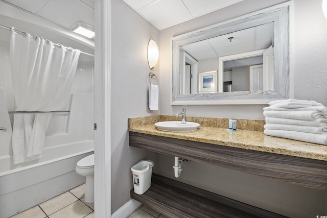 6900 N Ocean Blvd Unit 834, Myrtle Beach, SC 29572 - bathroom featuring tile patterned floors and shower / bath combo