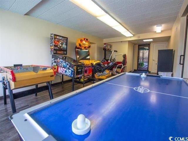 6900 N Ocean Blvd Unit 834, Myrtle Beach, SC 29572 - recreation room featuring wood finished floors