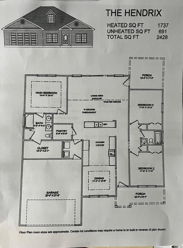 TBD222 Persimmon Rd, Aynor, SC 29511 - view of home floor plan