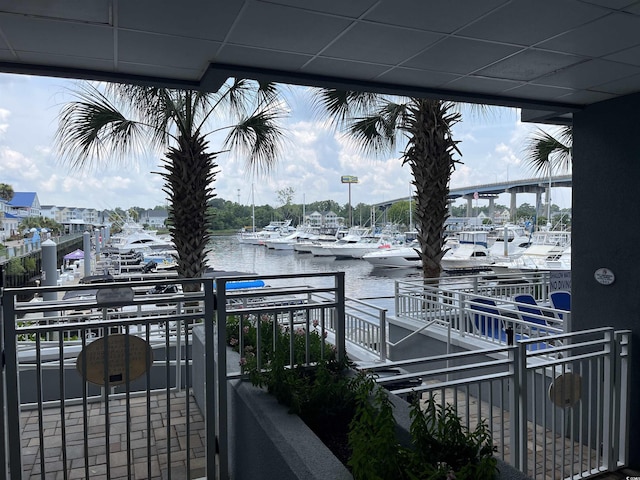 2100 Sea Mountain Hwy Unit 520, North Myrtle Beach, SC 29582 - balcony with view of marina and a water view