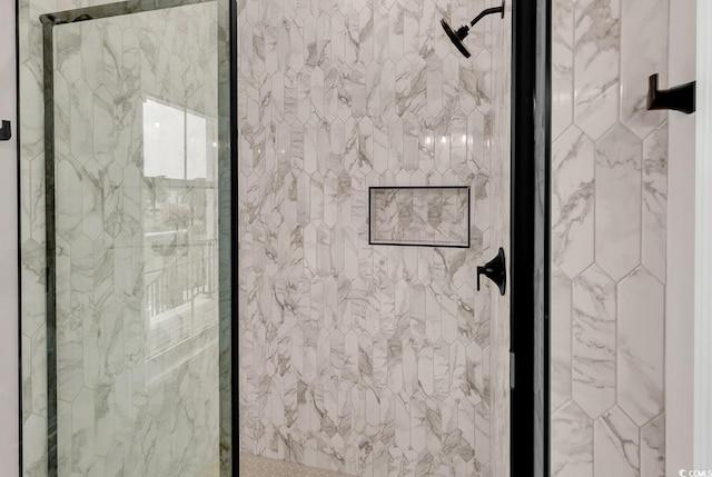 1112 Whispering Winds Dr, Myrtle Beach, SC 29579 - detailed view of a marble finish shower
