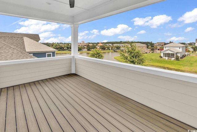 1112 Whispering Winds Dr, Myrtle Beach, SC 29579 - balcony with a water view and a residential view