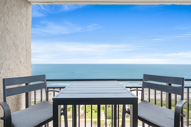 5523 N Ocean Blvd Unit 2006, Myrtle Beach, SC 29577 - balcony featuring a water view