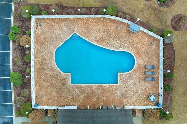 5870 Longwood Dr Unit 201, Murrells Inlet, SC 29576 - aerial view of a pool