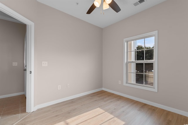 5870 Longwood Dr Unit 201, Murrells Inlet, SC 29576 - spare room with light wood finished floors and ceiling fan