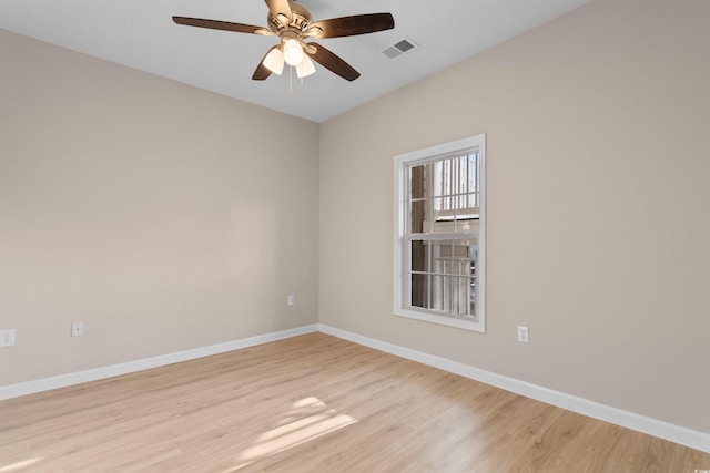 5870 Longwood Dr Unit 201, Murrells Inlet, SC 29576 - spare room featuring light wood-style floors and ceiling fan